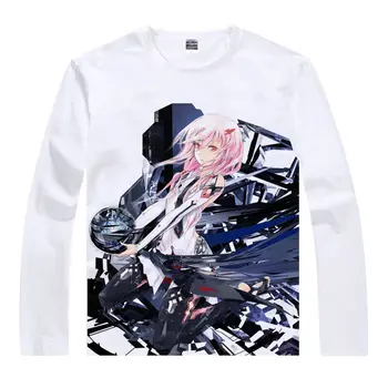 

Guilty Crown Long T-Shirt Giruti Kuraun Shirt heat-transferred t-shirts anime costume Long sleeve t-shirts men's Anime Cosplay a