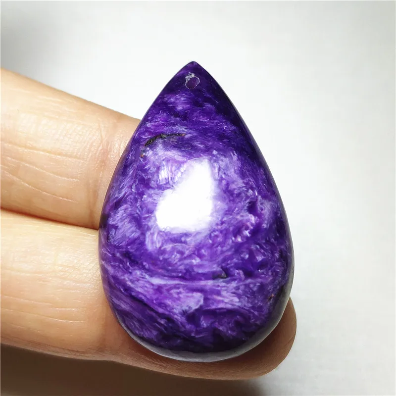 Natural Purple Charoite Necklace Pendant (2)