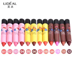 LIDEAL бренд 12 Цвета матовая Velvet Lipstick Водонепроницаемый Batom Долгое Макияж губ Карандаш Nude Lip Gloss Косметика Лидер продаж