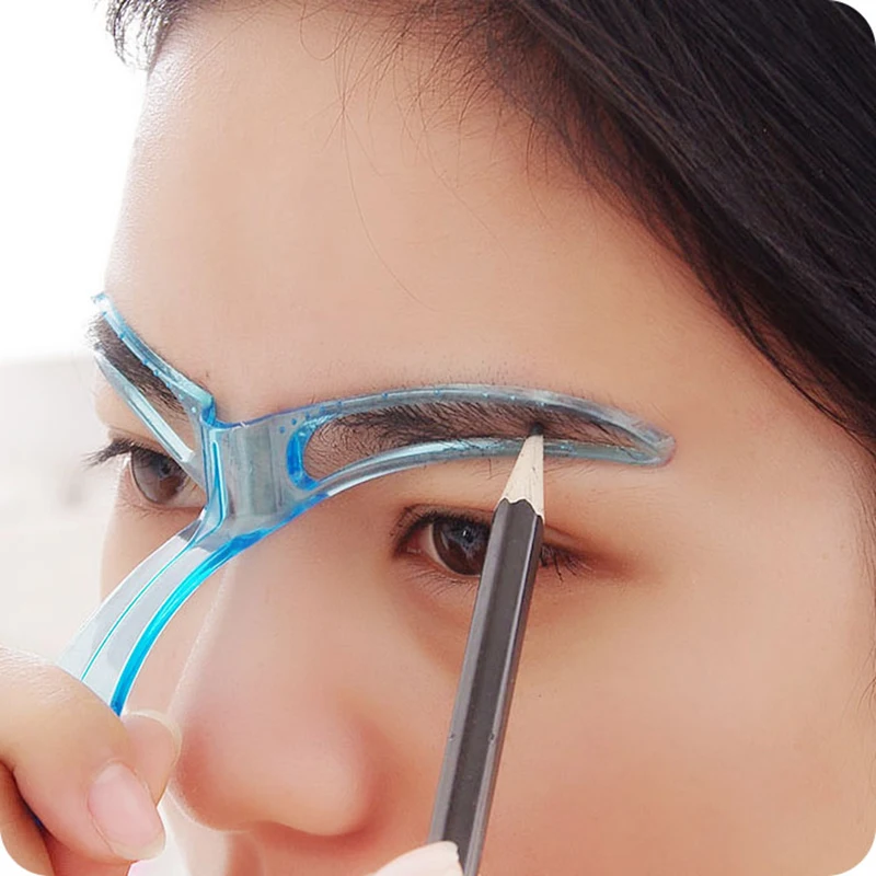 

A pattern for the eyebrows tencils shaper Shaping Grooming Eye Brow Make Up Model Template Reusable Design Eyebrows Styling Tool