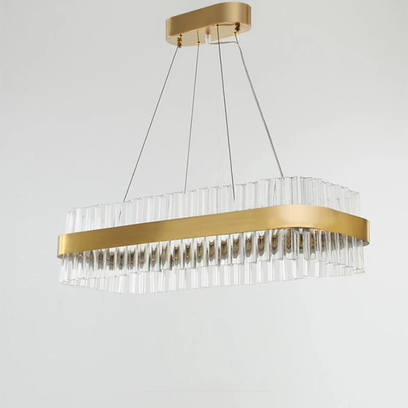 

jmmxiuz New rectangular pendant lights modern lamp AC110V 220V gold dining room lighting fixtures shop lighting