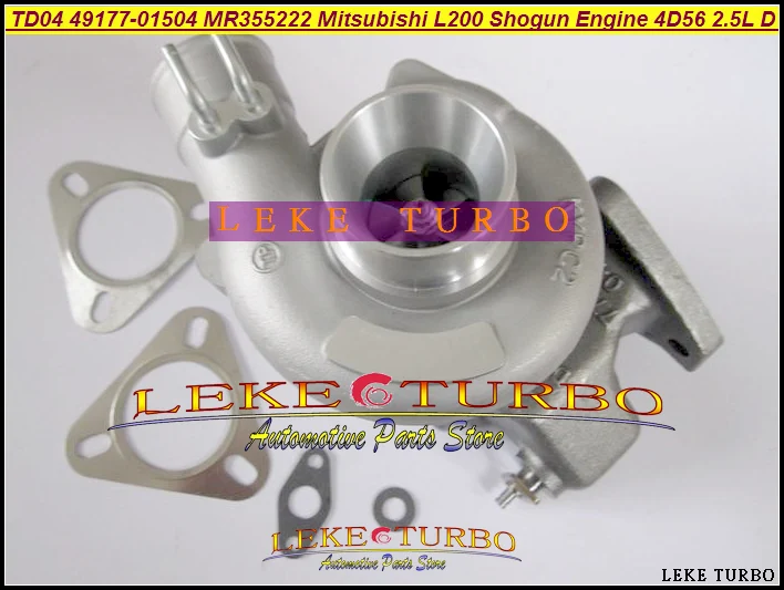 TD04 49177-01504 49177-01503 MR355222 Turbine Turbo Turbocharger For Mitsubishi L200 Shogun 4D56 2.5L water cooled (5)