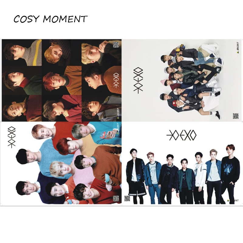 

COSY MOMENT 8pcs/set New Designs KPOP EXO Korean Stars Posters Xiu Min Lu Han Kris Paintings Wall Pictures Poster QT251