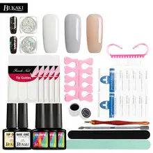 BUKAKI 13 шт./лот Набор для нейл-арта 3 цвета гель верхнее Базовое покрытие грунтовка для ногтей 2 Хамелеон Ниал Блеск УФ-гель для ногтей набор краски