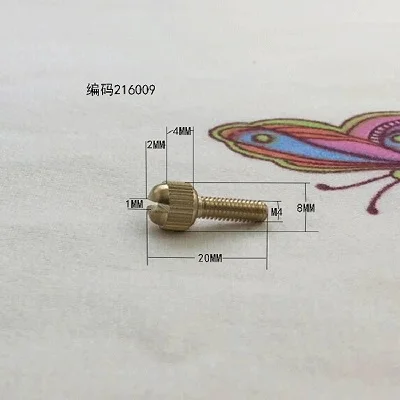 20 шт./лот M3 M4 M5 M6 латунь медь винт декоративные гайки для лампы украшения аксессуары освещения - Цвет: 216009