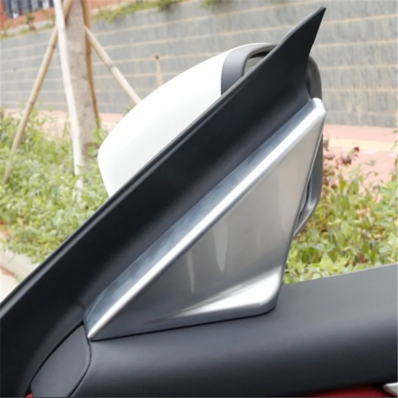 

WELKINRY car cover For Maserati Levante 2016 2017 2018 2019 ABS chrome A pillar column car door front interior triangle trim