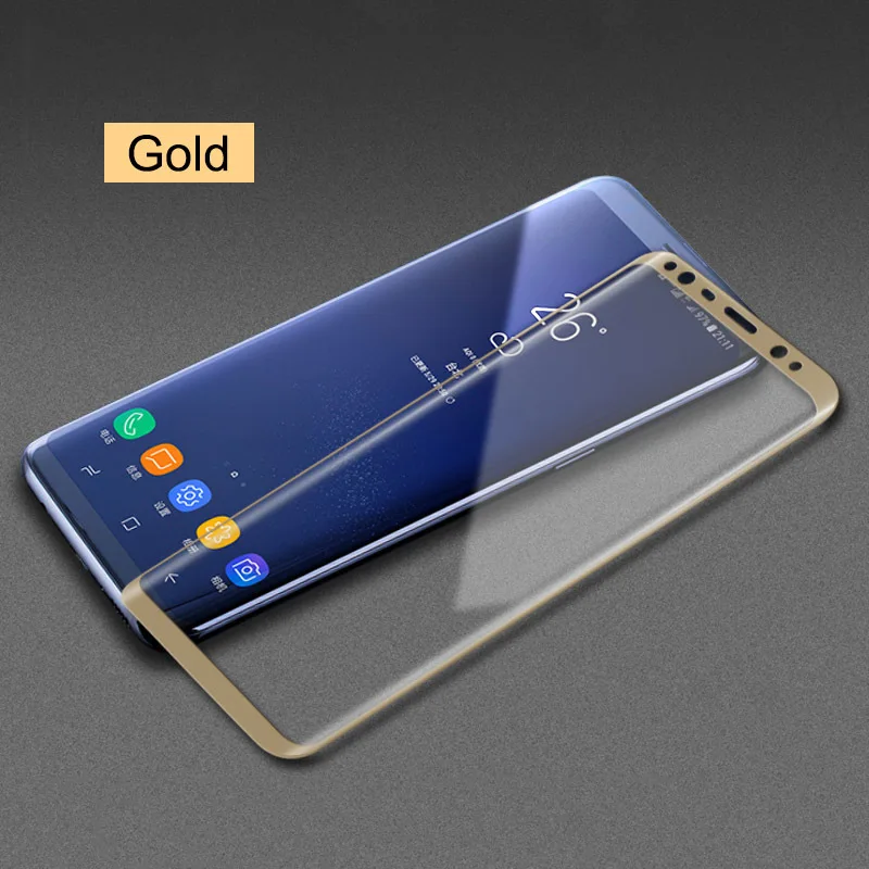 6D изогнутый стеклянный чехол с полным покрытием для Samsung Galaxy S8 S9 Plus S6 S7 Edge Note 8 9