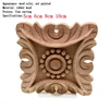 RUNBAZEF Flower Carving Natural Wood Appliques For Furniture Cabinet Unpainted Wooden Mouldings Decal Decorative Figurines ► Photo 3/6