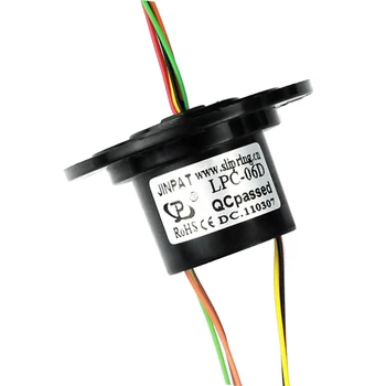 

Small Volume Capsule Slip Ring 6 Circuits Flange Compact Design Free Maintenance And Low Noise In Radio-Controlled Robots
