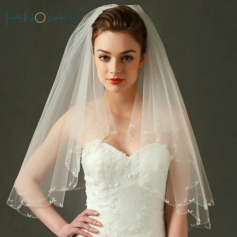 2 Tier Elbow Length Veils : Elegant Gowns, Discount Wedding
