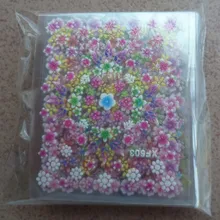 50 шт. 3D наклейки для дизайна ногтей наклейки для маникюра смешанный дизайн цветной самоклеящийся цветочный дизайн ногтей украшения