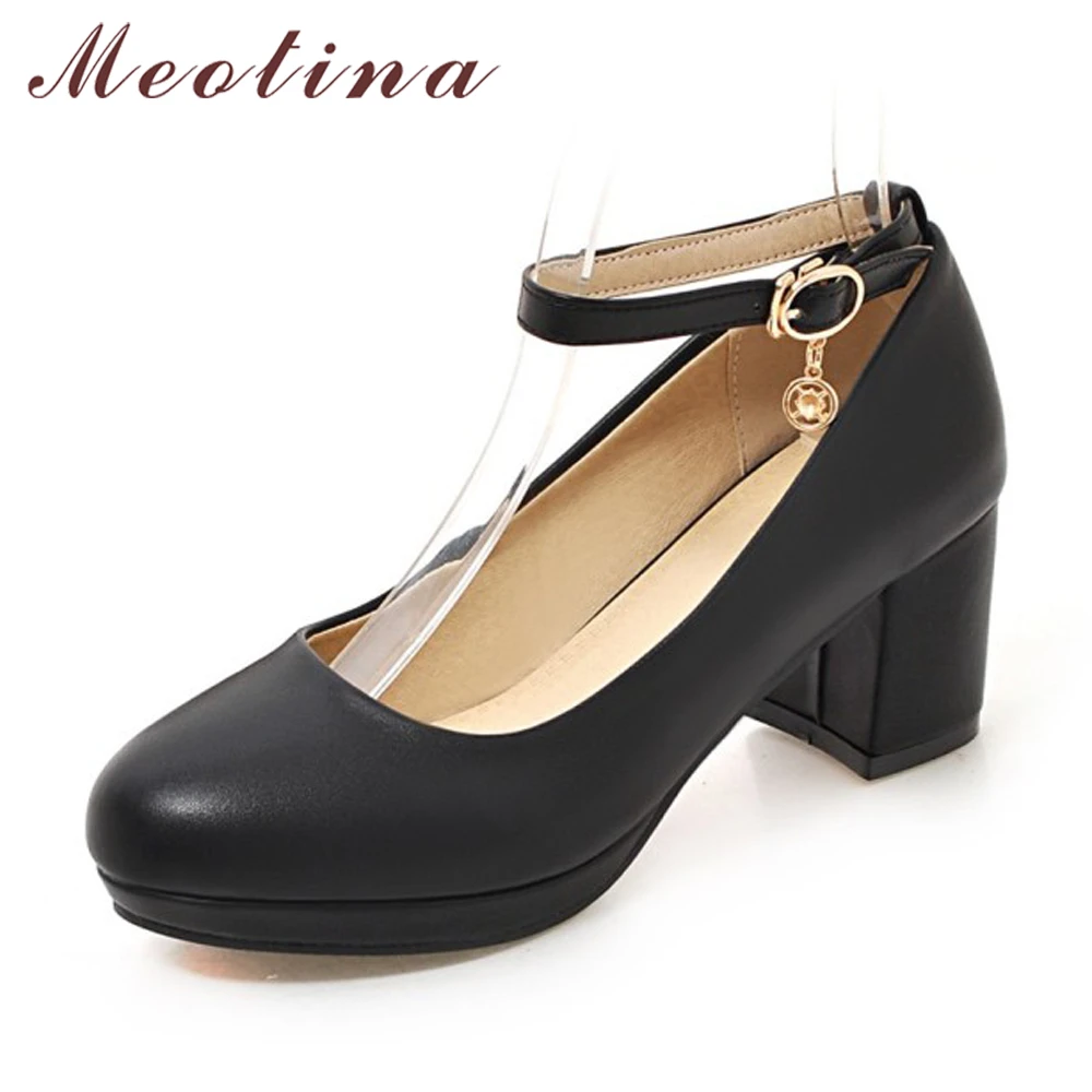 salto alto grosso plataforma preto