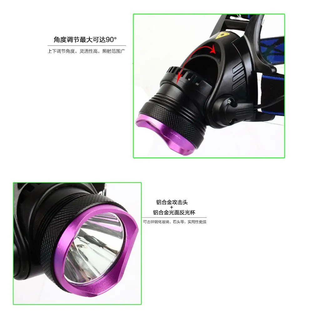 1000LM LED Rechargeable Headlight Head Lamp|Налобные LED-фонари| |