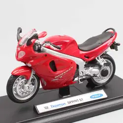 Детские 1:18 весы Welly small Triumph Sprint ST Sport, Touring bike авто мотоцикл Diecasts & игрушки модели автомобилей игрушки эскизы