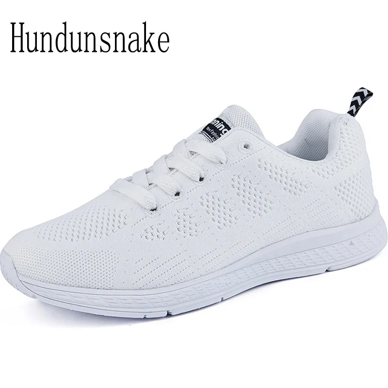 

Hundunsnake Women Sneakers Running Ladies Sport Shoes White Breathable Female Krasovki Platform Gumshoe Basket Femme 2018 T176