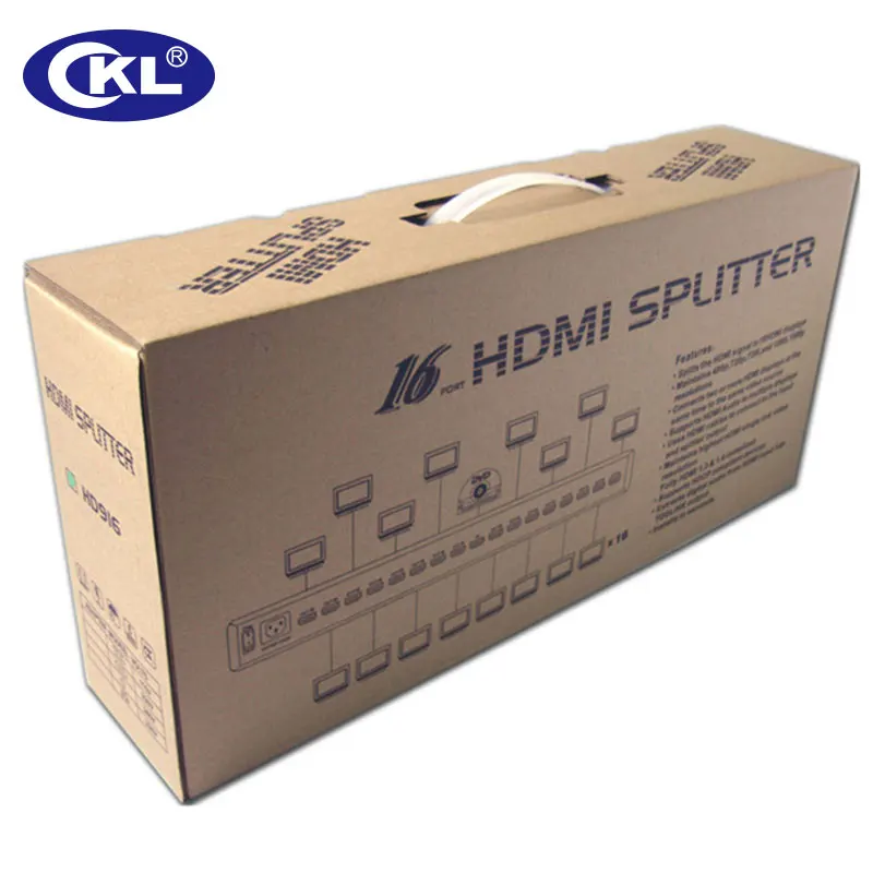 CKL 1x16 HDMI сплиттер стойка металлический корпус поддерживает 1 4 V Высокое