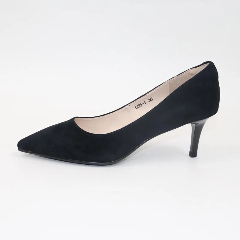 Hauts Haute Vache Couche Simples Foncé Talons Sharp Mode Qualité Tempérament Ol Chaussures kaki Peau Tête Nouvelle Noir S Femmes De À BnIZZp
