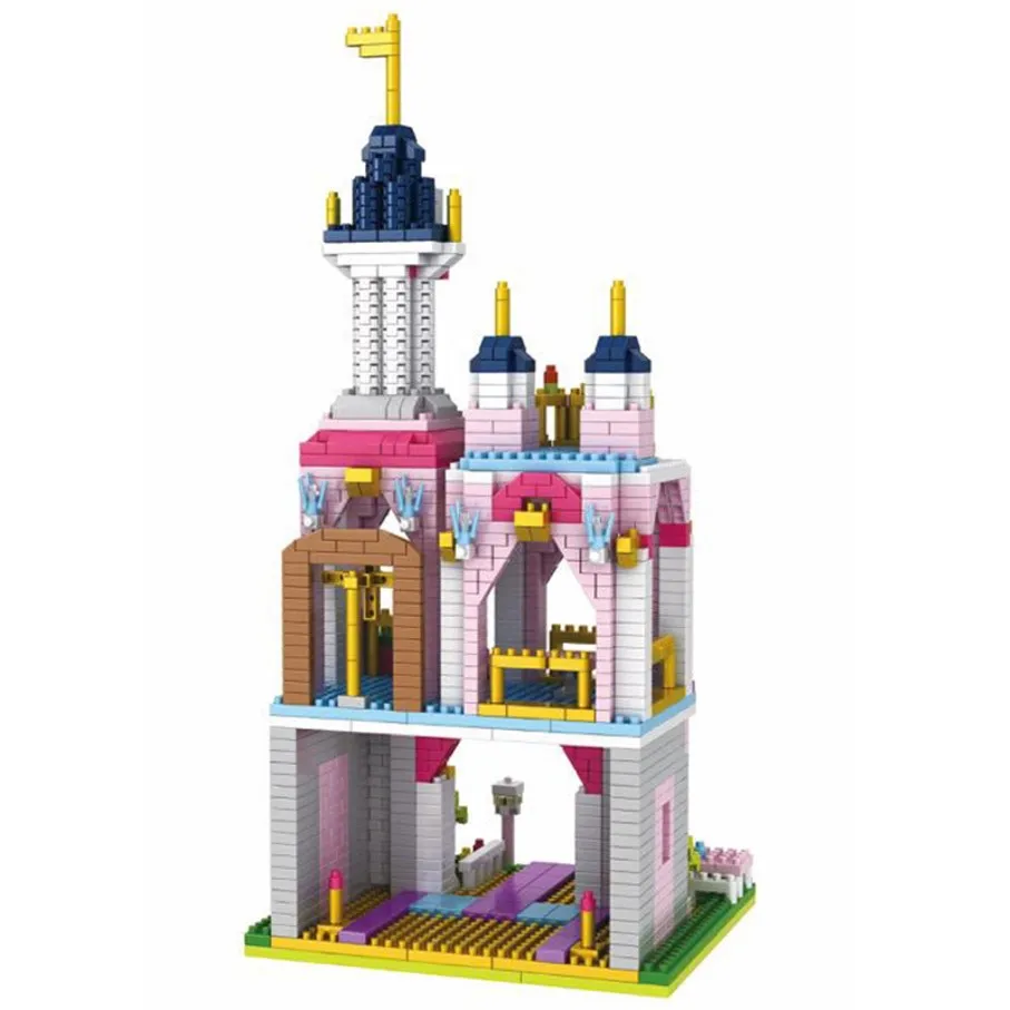 

Girls Castle Legoed Friends Figure Ship Building Blocks Nano Dimond Assemble Educational Model Bricks Toys Compatible Legod City