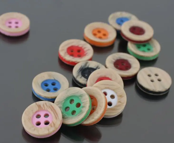 12.5mm mixed color sewing bulk buttons Graining Scrapbooking