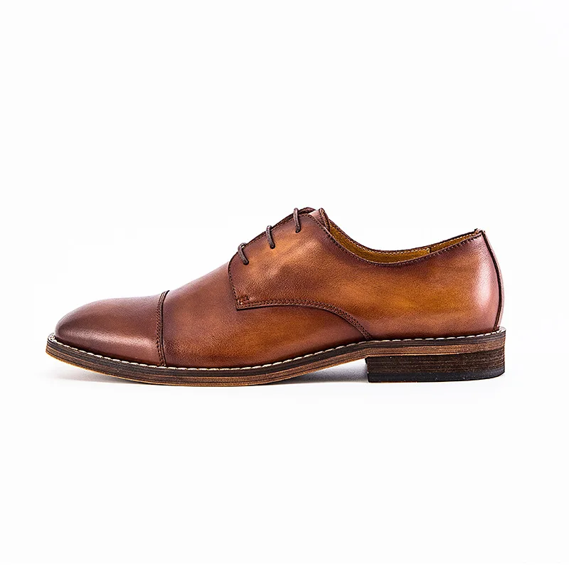 Hombres brown Resistente Al Zapatos Black De Formal Cuero Italiano Vestir 2018 Mycolen Desgaste brown Primavera otoño Marca Lujo Los Nuevos pwtnHCqE