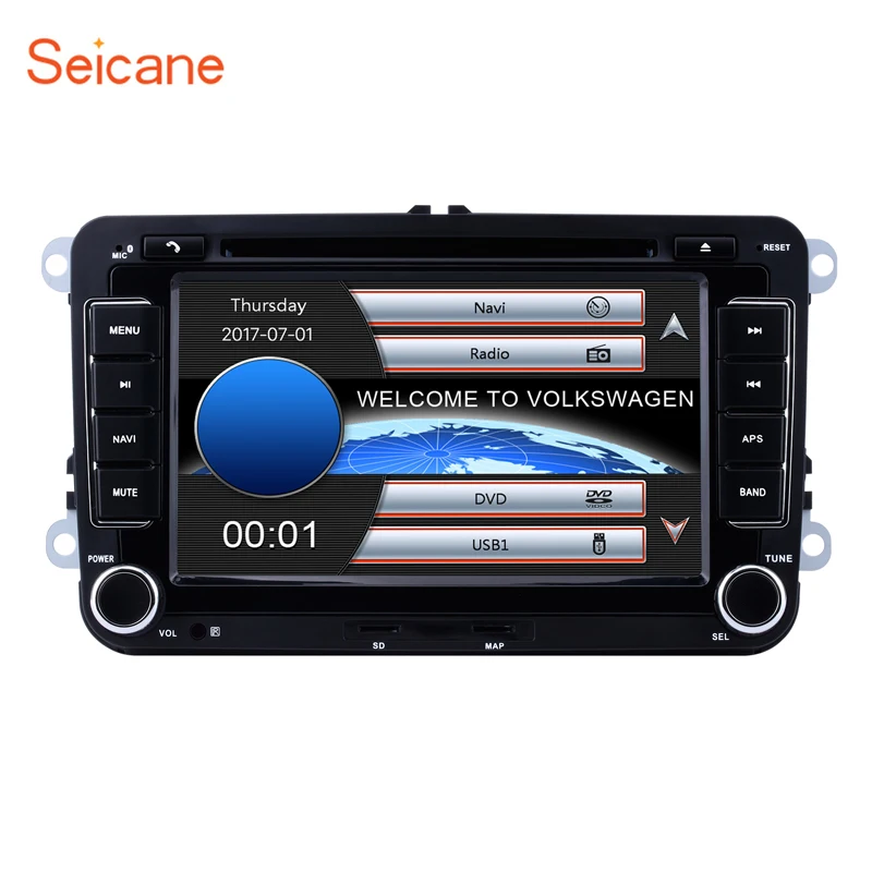 Discount Seicane 2Din 7" Car Radio For VW Skoda Octavia Yeti Fabia Combi Patrick RAPID Roomster SUPERB ab Seat Altea Leon Toledo Alhambra 0