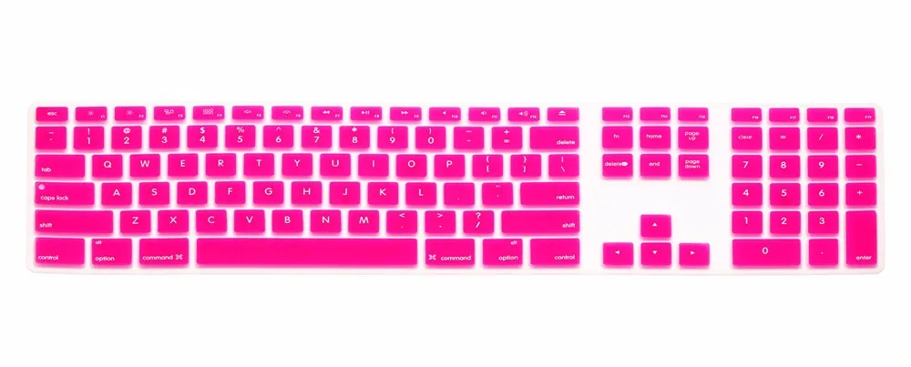 For Apple Keyboard Cover iMac G6 Desktop Protector Flim Colorful Silicone Skin With Numeric Keypad For Mac G5 Skin App (10)