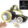 Gesture sensor led headlamp headlight usb charging high bright head lamp light torch flashlight 18650 battery lantern camping ► Photo 2/6