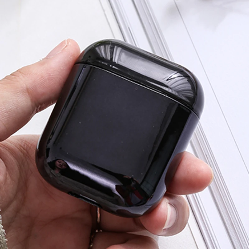 Electroplated Hard Shell Earphone Case For Apple Airpods Protective Case Gold Box Anti-fall Universal Cover For Airpods 2 1