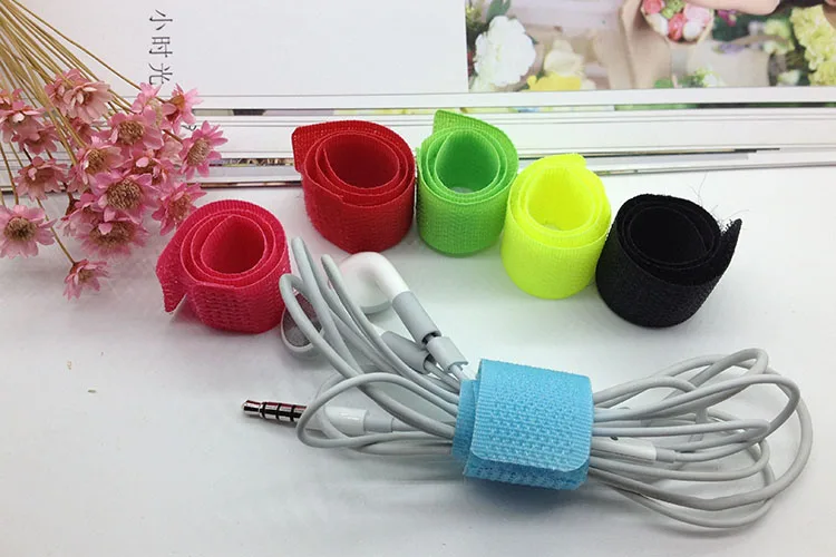 50pcs Self Adhesive Tape Nylon Adhesive Fastener Tape Self Adhesive Loop Hook Reuseable Ties Household Sewing Accessories