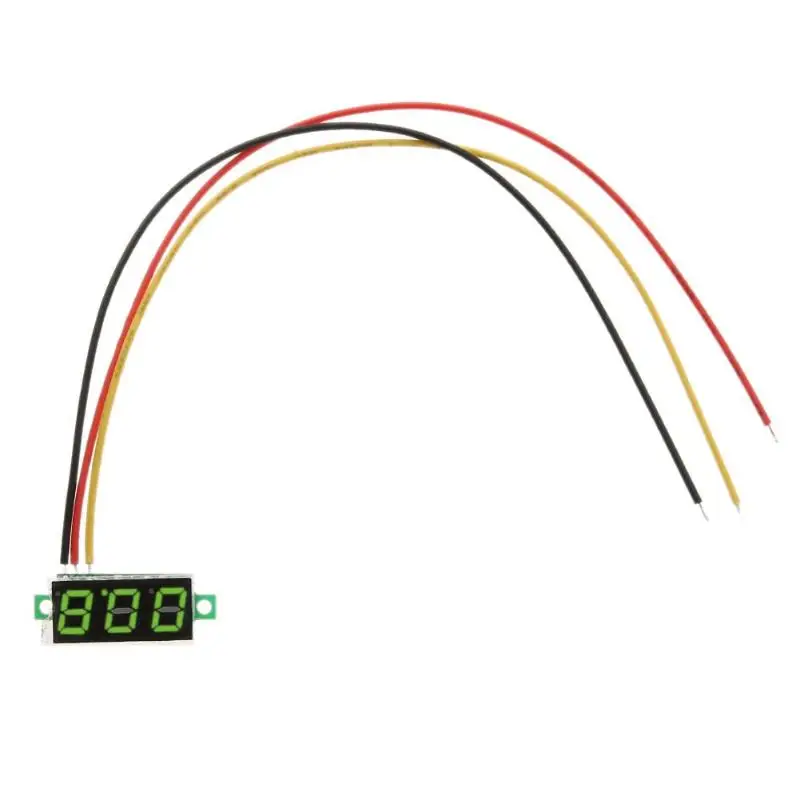 0.28in вольтметр Мини DC 0-100 V 3-проволочный Калибр светодиодный Дисплей цифровой Панель счетчик детектор монитор измеритель напряжения