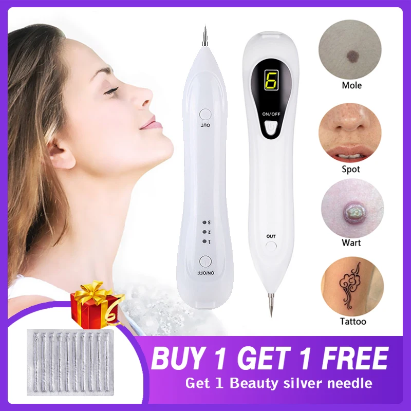 

Skin Tag Acne Pimple Remover Tool Laserpen Dark Spot For Face Mole Verrugas Freckle Tattoo Removal Needle Light Therapy Pen Care