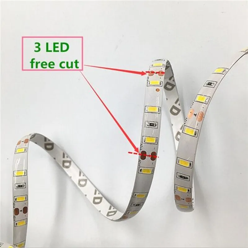 200 м/лот гибкие Светодиодные полосы SMD 5630 нет-Водонепроницаемый DC12V 60LED/m света холодный белый 6000 К теплый белый 3000 К