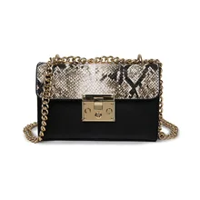 2017 Famosa Marca Leopard Patrón Pequeño Bolso de Hombro de Las Mujeres Bolsa de la Cadena Bolsas de Mensajero Monederos y Bolsos Crossbody Damas