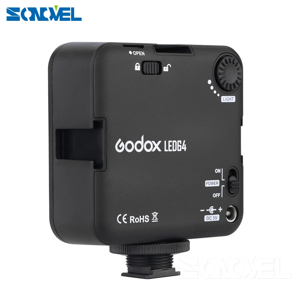 Светодиодные лампы для камеры Godox LED64 2 шт.|video led lamp|godox led64camera light |