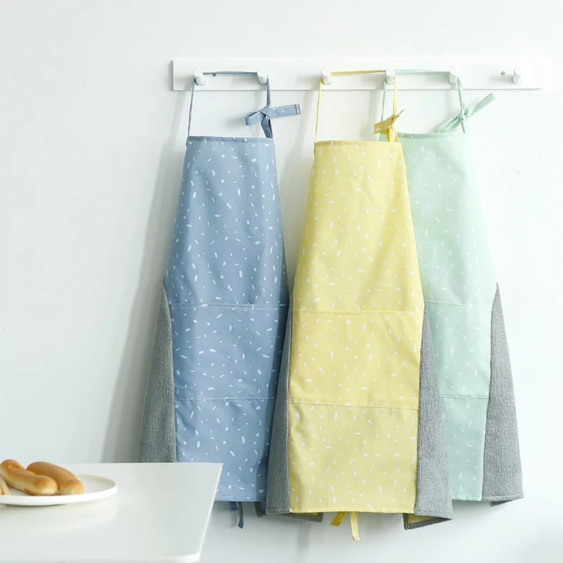 

Cotton Canvas Apron with Convenient Pocket Durable Stripe Kitchen and Cooking Apron for Professional Chef Grill and Baking