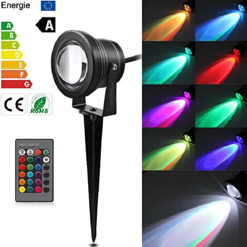 DC12V наружный RGB LED садовый газон свет 10 Вт ландшафтный светильник Спайк
