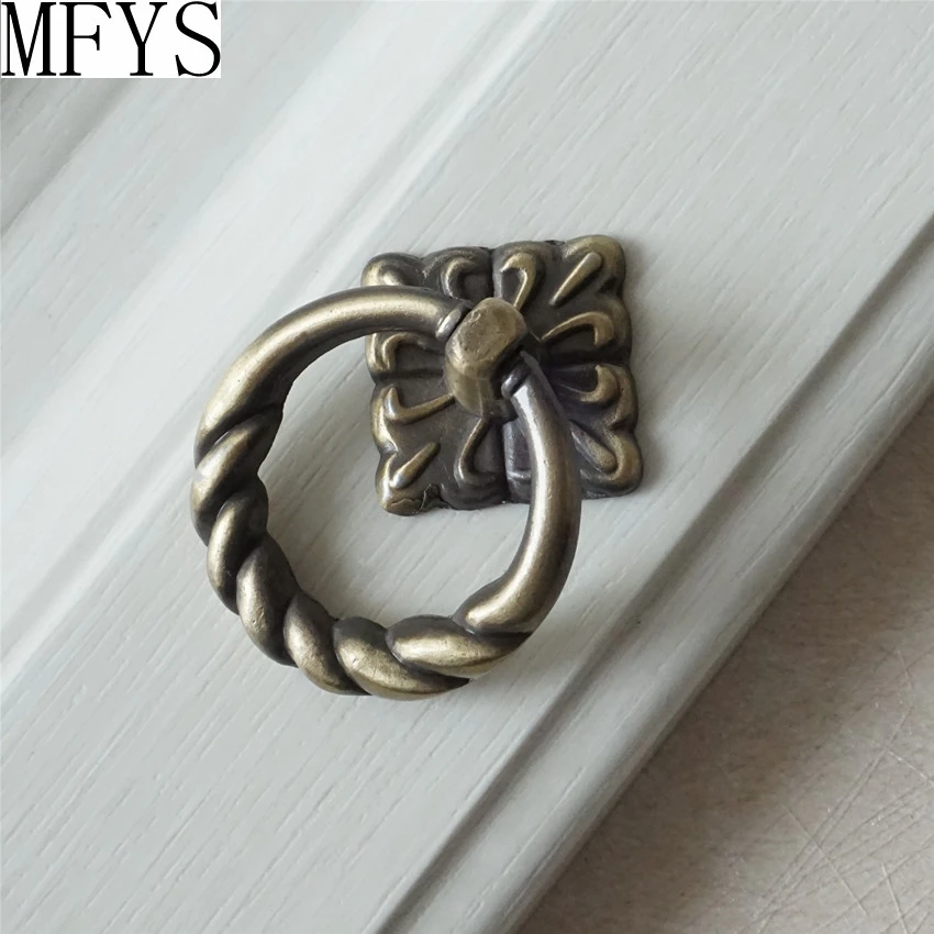 

Dresser Knob Pull Drawer Pulls Knobs Handles Antique Bronze Kitchen Cabinet Door Knobs Handle Furniture Hardware Drop Ring