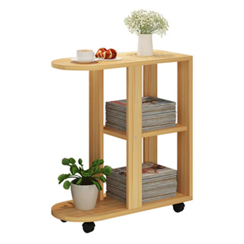 Small coffee table 60x30x66.4CM Bedside Table Modern Sofa ...