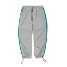 Боковые Полосатые спортивные штаны штаны с эластичной резинкой на талии грузовик для бега брюки винтажные Цветные Блоки лоскутное одеяло свободные брюки