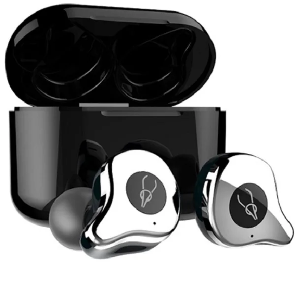 Наушники Sabbat E12 Ultra V5.0 TWS Bluetooth, HIFI наушники, спортивные наушники-вкладыши, шумоподавляющие наушники - Цвет: Silver