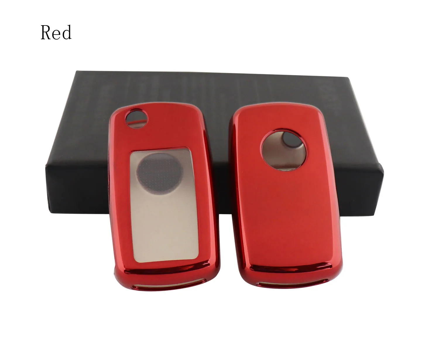 

Red Protective TPU key Case Shell Cover for VW Jetta Tiguan Passat Golf