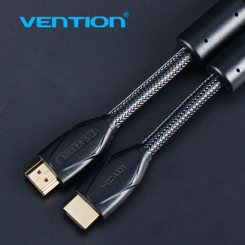 Vention HDMI Adapter Cable With Magnetic Ring 5m 10m HDMI To HDMI Cable 1080P 3D 1.4 For PS3 HDTV LCD Projector HDMI Connector