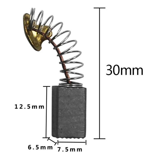 10pcs Mini Drill Accessories Carbon Brush Dremel Rotary Tool Spare Parts for Generic Electric Motor Power Tools