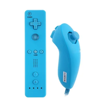 

JESBERY Wired Vibration Shock Gamepad Game Controller left right Nunchucks set for Game consoles Nintendo wii