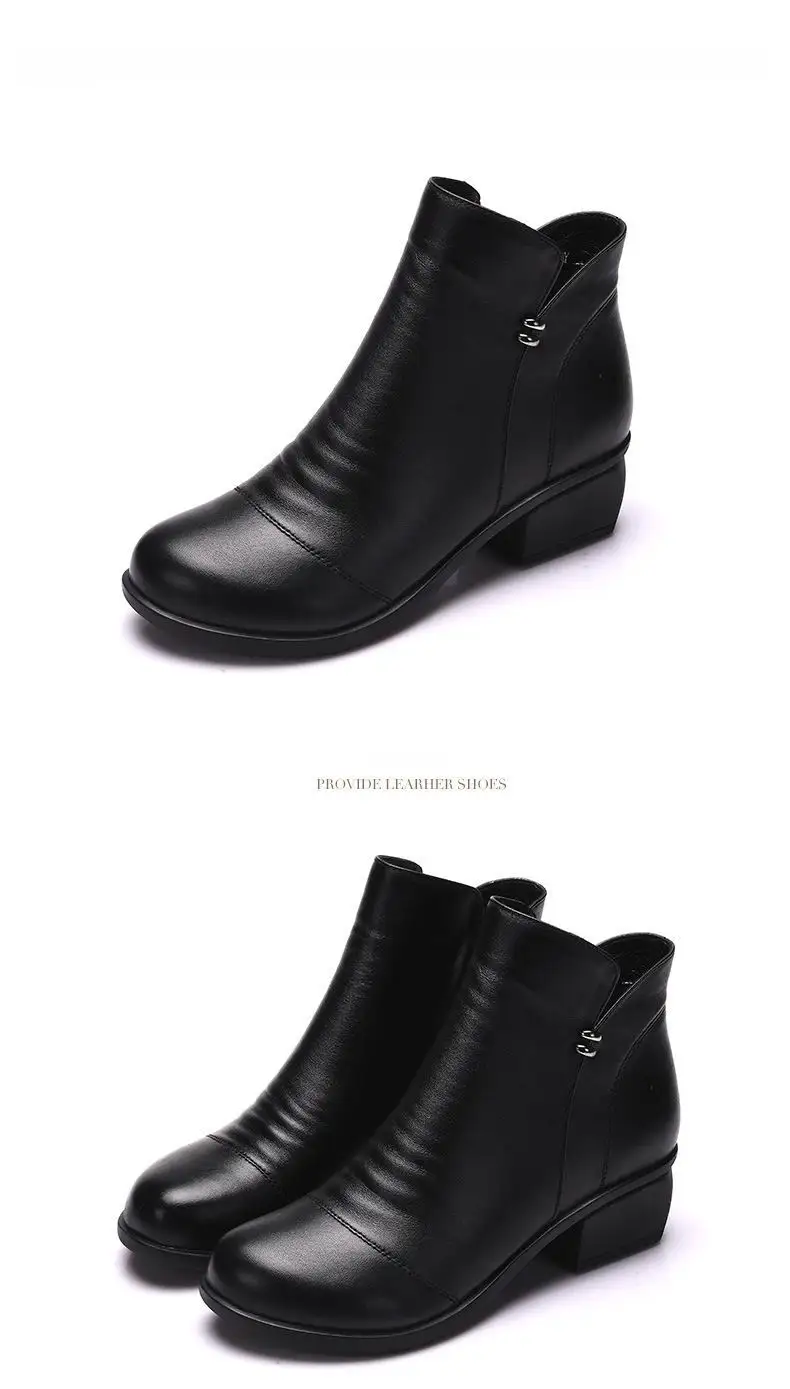 Женские Ботильоны на каблуке; повседневная обувь на молнии; женские ботинки; цвет черный, серый; натуральная кожа; большой размер 40