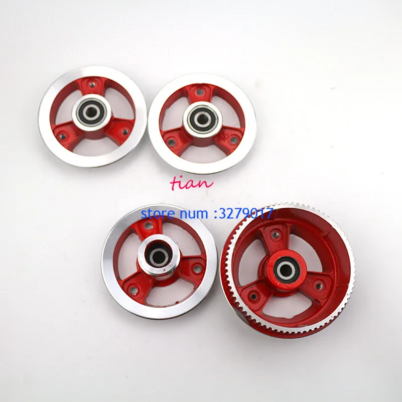 

200X50 front rear wheel hub 8 inch bearing aluminum wheel rims fits 8'' electric folding scooter