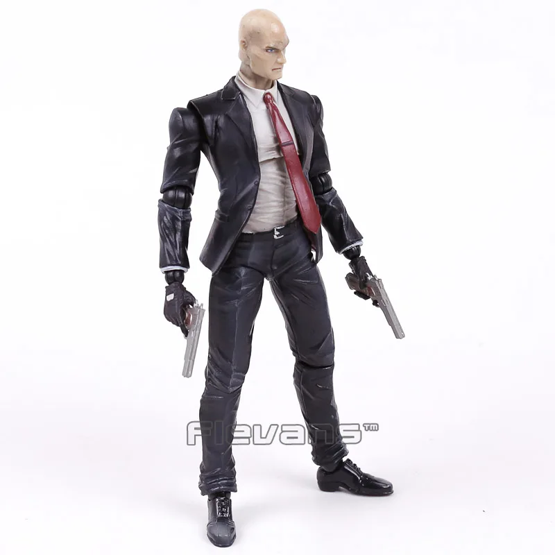 PLAY ARTS KAI HITMAN ABSOLUTION AGENT 47 ПВХ фигурка Коллекционная модель игрушки 23 см