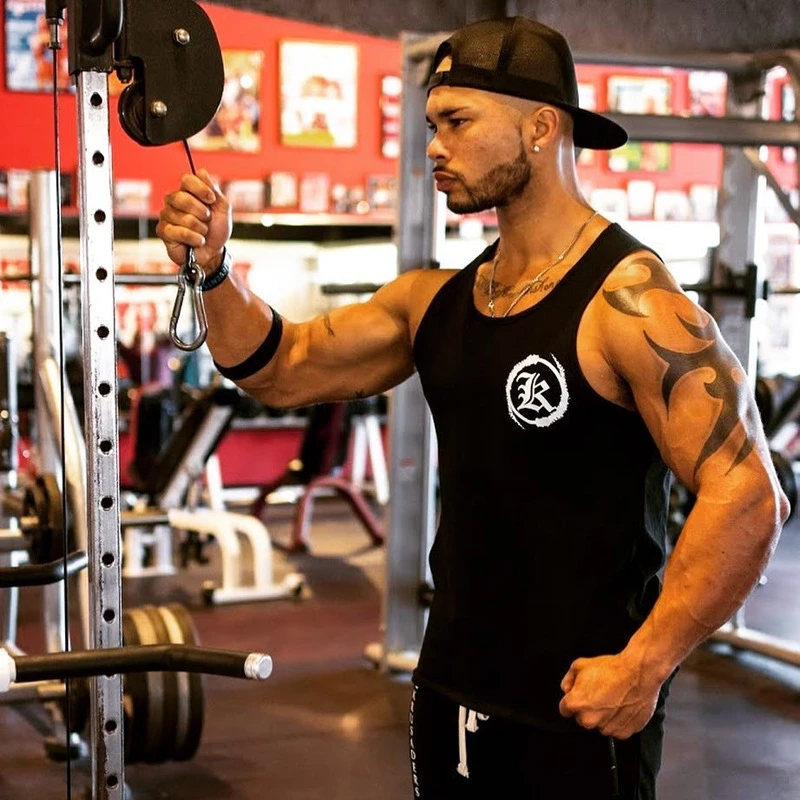 

New Mens Fitness Tank Tops summer gyms bodybuilding sleeveless vests workout clothing Casual fashion Loose Undershirt Vest