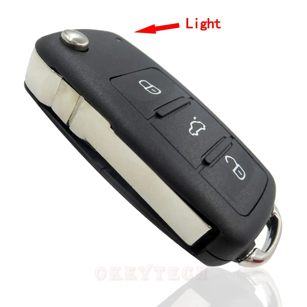 OkeyTech 10 шт./лот для VW Polo Passat B5 Tiguan Golf Volkswagen Seat Skoda Switchblade откидной складной чехол