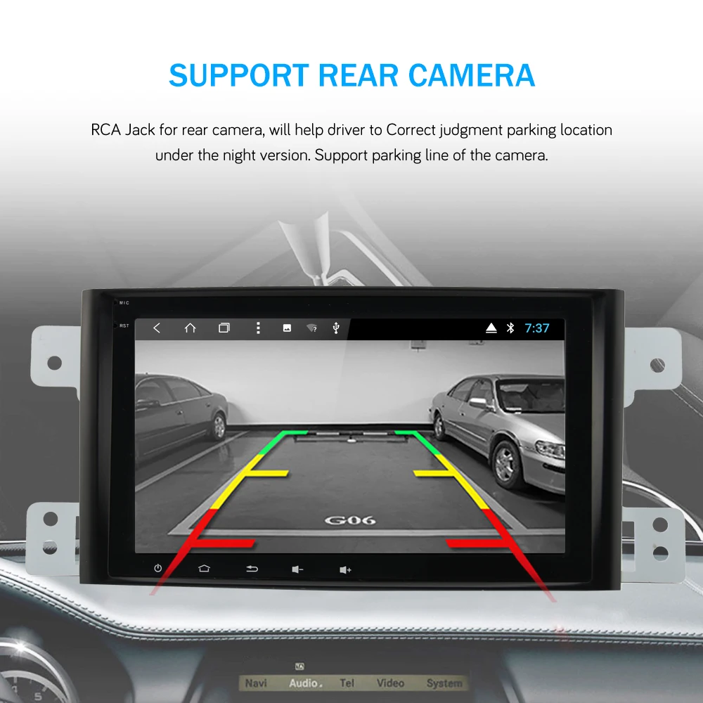 Sale Bonroad Android 8.1.0 Eight Core Car dvd radio For Suzuki grand vitara 2007-2011 Stereo gps navigation car audio video player 5